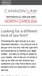 Mobile Screenshot of cannonlawpc.net